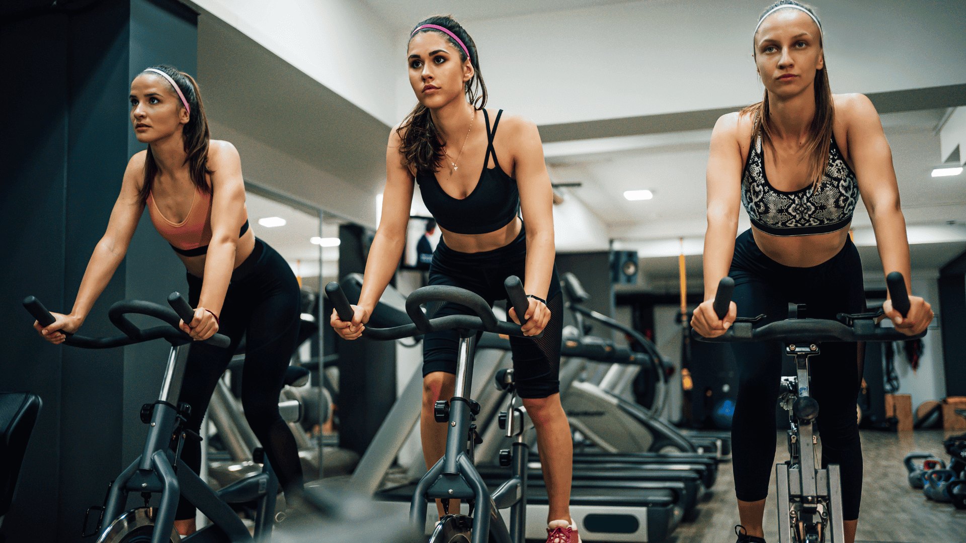 Cardio workout in a gym