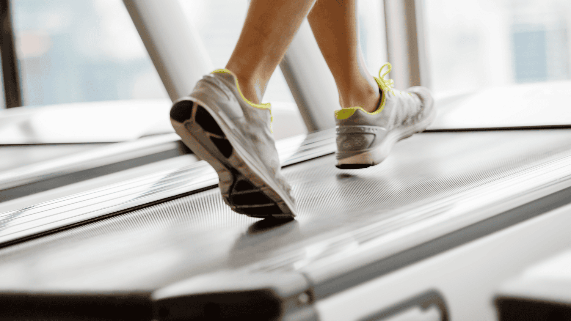 walking in an inclined treadmill walking in an inclined treadmill