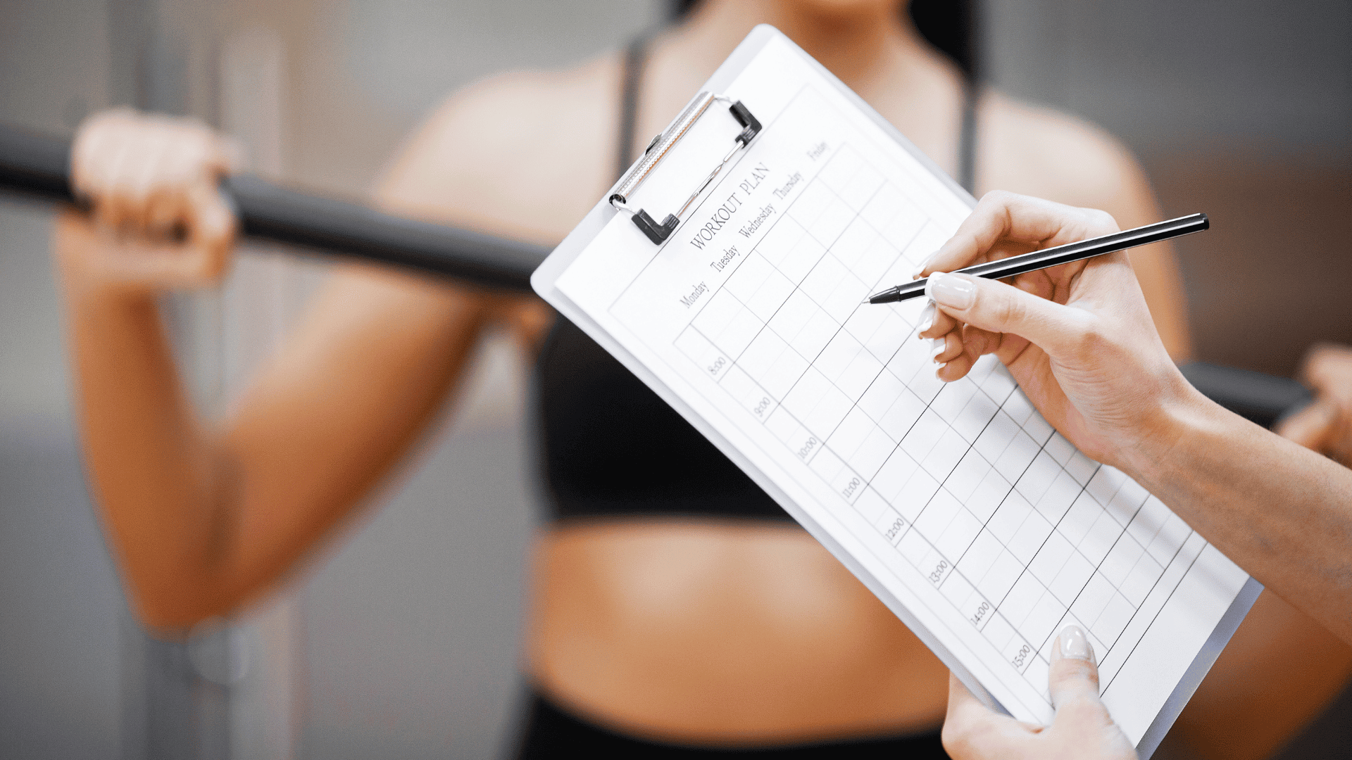 Quick view of a teen's structured fitness plan for staying active and healthy.